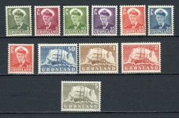 GROENLAND - SÉRIE COURANTE - N° Yvert 19/27 ** - Unused Stamps