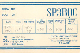 QSL Card POLAND Polish Radio Amateur Station SP3BQC Y03CD Plesrew - Amateurfunk