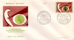 MADAGASCAR FDC 1964 ASSOCIATION ECONOMIQUE EUROPE-AFRIQUE - Madagascar (1960-...)