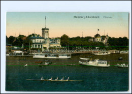 Y21858/ Hamburg Uhlenhorst  Alster Rudern  Silber/Golddruck Ca.1910 - Noord