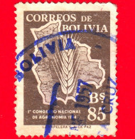 BOLIVIA - Usato - 1954 - Agricoltura - Congresso Di Agronomia - Cereali - 85 - Bolivie