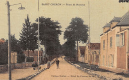 SAINT-CHERON (Essonne) - Route De Bourdan - Tirage Toilée Couleurs (RARE) - Saint Cheron