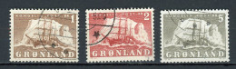 GROENLAND - LE “GUSTAV HOLM” - N° Yvert 25+26+27 Obli. - Used Stamps