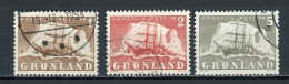 GROENLAND - LE “GUSTAV HOLM” - N° Yvert 25+26+27 Obli. - Usati