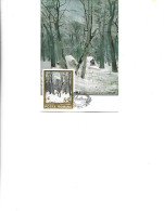 Romania -  Maximum Postcard 1975 -   Painting By Ion Andreescu - "Winter In The Forest" - Cartes-maximum (CM)