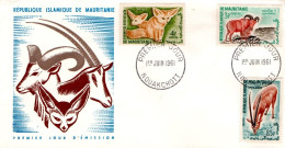 MAURITANIE FDC 1952 FAUNE - Mauritanie (1960-...)