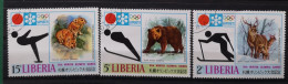 Liberia 1971 Wildtiere Mi 810/15° Gest. Nur Die 3v Säuger Im Angebot - Liberia