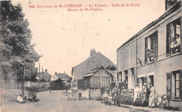 Route De SAINT-CHERON (Essonne) - La Tuilerie - Café De La Gaîté - Ecrit (2 Scans) Jacquot Darny - Saint Cheron