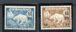 GROENLAND - OURS POLAIRE - N° Yvert 28+29** - Unused Stamps