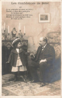 BELGIQUE - Les Confidences De Bébé - Un Homme - Une Petite Fille - Carte Postale Ancienne - Autres & Non Classés