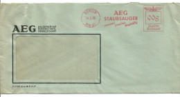 Brief  Berlin 1938 Freistempel AEG Allgeimeine Elektricitats Gesellschaft Staubsauger   8 Pfg Verschobene Ziffer  EMA - Frankeermachines (EMA)