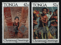 Tonga 1986 - Mi-Nr. 975-976 ** - MNH - Pfadfinder / Scouts - Tonga (1970-...)