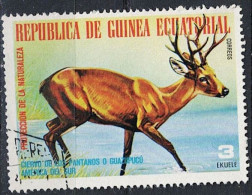 Äquatorial-Guinea -  Hirsch (Sus Scrofa) (Mi.Nr: 1250) 1977- Gest Used Obl - Guinée Equatoriale