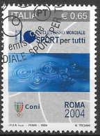 2004 Italien  Mi. 3006 FD-used   10. Weltkongress Für Allgemeinsport, Rom. - 2001-10: Usati