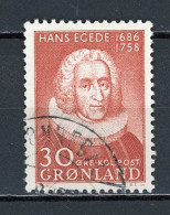 GROENLAND - HANS EGEDE - N° Yvert 32 Obli. - Used Stamps