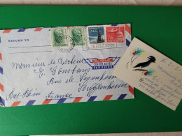 Lettre Des Etats Unis , Pour La France  1963 - Marcofilia