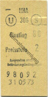 Deutschland - Hamburg - HHA Hamburger Hochbahn AG - Fahrkarte U S Preisstufe 2 1973 - Europe