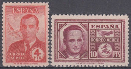 ESPAÑA 1945 Nº 991/992 NUEVO, SIN FIJASELLOS - Neufs