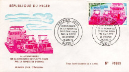 NIGER FDC 1979 REMONTEE DU FLEUVE NIGER 1974 - Niger (1960-...)