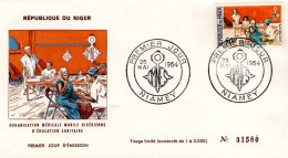 NIGER FDC 1964 ORGANISATION MEDICALE MOBILE - Niger (1960-...)