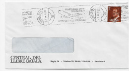 3855  Carta  Barcelona 1981 ,matasello Rodillo Publicitario,Iberia, Avion , Aerobus, - Covers & Documents