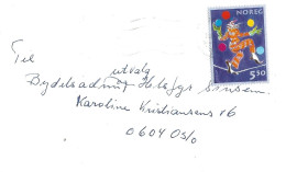 Norway 2002  Cover With Mi 1446 Europa: Circus- Cancelled - Lettres & Documents