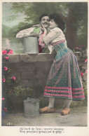 FANTAISIES - Hommes - Un Homme Et Une Femme - Au Bord De L'eau Tendre Langage - Carte Postale Ancienne - Uomini