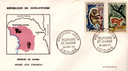 COTE D'IVOIRE FDC 1964 TOURISME ET CHASSE - Costa D'Avorio (1960-...)