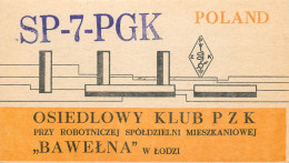 QSL Card POLAND Polish Radio Amateur Station SP7PGK Y03CD Lodzi - Amateurfunk