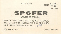 QSL Card POLAND Polish Radio Amateur Station SP6FER Y03CD Zenon - Amateurfunk