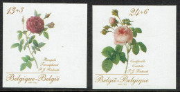 COB 2280/81 - ND - Bord De Feuille - Cote: 30,00 € - Promotion De La Philatélie: Roses De P.-J. REDOUTE - 1988. - 1981-2000