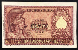 100 Lire Italia Elmata 31 12 1951 Bolaffi Bb/spl Naturale LOTTO 3437 - 100 Lire