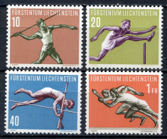 REF 002 > LIECHTENSTEIN < N° 304 à 307 * * Neuf Luxe - MNH * * > Atlhétisme - Javelot - Perche - Course Haie - Ungebraucht