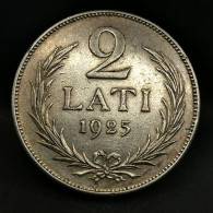 2 LATI 1925 ARGENT LETTONIE / SILVER - Letland