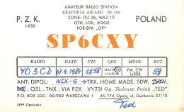 QSL Card POLAND Polish Radio Amateur Station SP6CXY Y03CD Ted - Amateurfunk