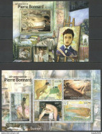 Bc546 2012 Guinea-Bissau Art 145Th Anniversary Pierre Bonnard Bl+Kb Mnh - Autres & Non Classés