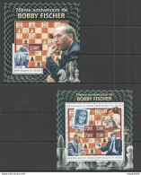 St2804 2013 Niger Sport Chess 70Th Anniversary Of Bobby Fischer Kb+Bl Mnh - Echecs