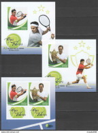 J720 Imperf 2018 Roger Federer 20 Grand Slam Titles Tennis 2Bl+1Kb Mnh - Tenis