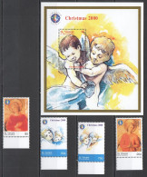 B0257 St. Vincent Art Paintings Christmas 2000 #5088-91 Set+Bl Mnh - Autres & Non Classés