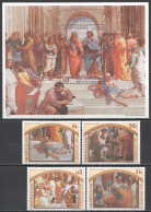 B0269 Sierra Leone Art Birth Of Raphael Paintings #703-07 1Set+1Bl Mnh - Autres & Non Classés