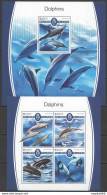 Ls799 2017 Solomon Islands Dolphins Marine Life Fauna #4782-86 1Kb+1Bl Mnh - Marine Life