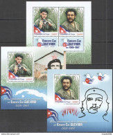 J356 2018 Che Guevara Revolutioner War 1Kb+2Bl Mnh - Militaria