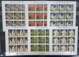 B0114 Imperf 2004 Guinea-Bissau Minerals & Meteorites Geology 9Set Mnh - Minerals