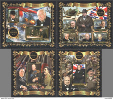 J008 2018 Winston Churchill Prime Minister World War Ii Wwii 2Kb+2Bl Mnh - Militaria