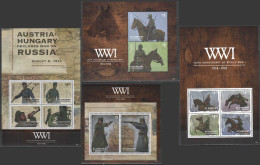 B0141 2014 St. Vincent World War I 100Th Anniversary Wwi 2Kb+2Bl Mnh - Militaria