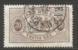 SWEDEN. OFFICIAL. 30o USED ENERSBORG  POSTMARK. - Officials