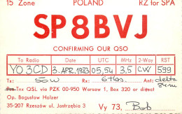 QSL Card POLAND Polish Radio Amateur Station SP8BVJ Bob - Amateurfunk