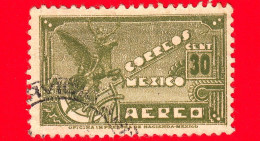 MESSICO - Usato - 1945 - Storia E Origini Etniche - Mitologia - Pegaso - 30 - P. Aerea - México