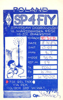 QSL Card POLAND Polish Radio Amateur Station SP4FIY Stanislav - Amateurfunk