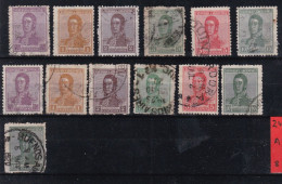 Argentine YT° 241-251 A+B - Used Stamps
